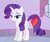 Size: 979x816 | Tagged: safe, artist:tabrony23, rarity, pony, g4, heart, holiday, lidded eyes, prehensile tail, show accurate, tail hold, valentine's day