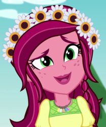 Size: 555x663 | Tagged: safe, screencap, gloriosa daisy, equestria girls, g4, my little pony equestria girls: legend of everfree, cropped, female, magical geodes, solo