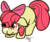Size: 804x670 | Tagged: safe, artist:binkyt11, derpibooru exclusive, apple bloom, earth pony, pony, g4, 2017, blank flank, bow, eye clipping through hair, female, filly, hair bow, sad, scared, simple background, sketch, sketch dump, solo, transparent background, wip