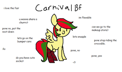 Size: 744x437 | Tagged: safe, artist:nootaz, oc, oc only, oc:attraction, pony, ideal gf, meme