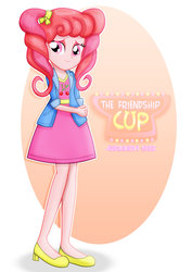 Size: 1600x2263 | Tagged: safe, artist:jucamovi1992, oc, oc only, oc:flying cherry, equestria girls, g4, clothes, dress, female, jacket, smiling, solo