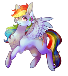 Size: 780x870 | Tagged: safe, artist:twinkepaint, rainbow dash, pegasus, pony, g4, chest fluff, female, heart eyes, mare, multicolored hair, simple background, smiling, solo, transparent background, wingding eyes