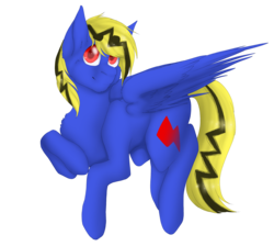 Size: 2578x2309 | Tagged: safe, artist:melpone, oc, oc only, oc:thunder lightning, pegasus, pony, high res, male, simple background, solo, stallion, transparent background