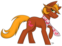 Size: 776x579 | Tagged: safe, artist:yourbestnightmaree, oc, oc only, oc:flamingo, earth pony, pony, clothes, female, mare, scarf, simple background, solo, transparent background