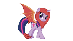 Size: 1920x1080 | Tagged: safe, edit, twilight sparkle, manticore, pony, g4, cardboard twilight, clothes, cosplay, costume, female, simple background, solo, transparent background