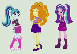 Size: 883x624 | Tagged: safe, artist:gaamatsugirl565, adagio dazzle, aria blaze, sonata dusk, equestria girls, g4, the dazzlings