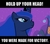 Size: 572x500 | Tagged: safe, edit, edited screencap, screencap, princess luna, pony, g4, luna eclipsed, my little pony: friendship is magic, female, image macro, inspiration, meme, nightmare night, serious, solo, victory