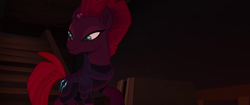 Size: 1920x804 | Tagged: safe, screencap, tempest shadow, pony, unicorn, g4, my little pony: the movie, beautiful, broken horn, eye scar, female, horn, mare, open up your eyes, scar, solo