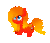 Size: 205x177 | Tagged: safe, artist:ghostlymarie, oc, oc only, oc:sunrise tune, pegasus, pony, animated, blinking, cute, gif, looking up, pixel art, simple background, smiling, transparent background