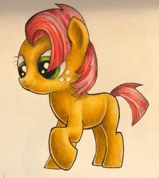 Size: 850x949 | Tagged: safe, artist:andpie, babs seed, pony, g4, female, solo, traditional art