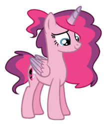 Size: 544x640 | Tagged: safe, artist:lalalover4everyt, oc, oc only, oc:lisa sparkle, alicorn, pony, alicorn oc, female, mare, offspring, parent:twilight sparkle, simple background, solo, transparent background