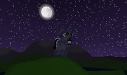 Size: 1254x738 | Tagged: safe, oc, oc only, oc:chrome thunder, pony, legends of equestria, 3d, armor, game, game screencap, lantern, male, moon, night, solo, sunglasses, video game
