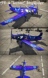 Size: 1880x3024 | Tagged: safe, artist:fiery_lightning, princess luna, pony, g4, ad-4 skyrider, assaulter, bombs, fighter, new lunar republic, plane, rockets, war thunder