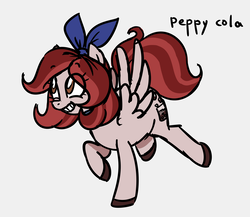 Size: 2896x2512 | Tagged: safe, artist:robiinart, oc, oc only, oc:peppy cola, pegasus, pony, high res, solo