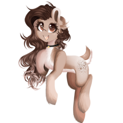 Size: 5000x5000 | Tagged: safe, artist:starartcreations, oc, oc only, deer pony, original species, absurd resolution, collar, simple background, solo, transparent background