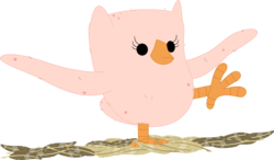 Size: 3588x2096 | Tagged: safe, artist:porygon2z, owlowiscious, bird, owl, g4, feather, high res, male, nudity, plucked, simple background, solo, transparent background, vector
