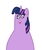 Size: 500x600 | Tagged: safe, artist:lielie, twilight sparkle, pony, g4, female, not salmon, simple background, solo, wat