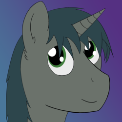 Size: 4500x4500 | Tagged: safe, artist:da random, derpibooru exclusive, oc, oc only, oc:da random, pony, unicorn, abstract background, absurd resolution, bust, ear fluff, looking at you, portrait, solo