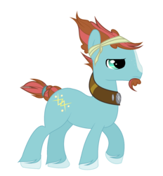 Size: 1477x1589 | Tagged: safe, artist:galaxyswirlsyt, oc, oc only, oc:stronpeutic, earth pony, pony, male, offspring, parent:meadowbrook, parent:rockhoof, parents:rockbrook, simple background, solo, stallion, transparent background