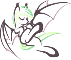 Size: 3556x3000 | Tagged: safe, artist:up1ter, oc, oc only, oc:gex, bat pony, pony, high res, lineart, simple background, solo, transparent background