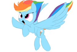 Size: 3496x2362 | Tagged: safe, artist:taurson, rainbow dash, pegasus, pony, g4, female, high res, mare, simple background, solo, spread wings, transparent background, wings