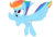 Size: 3496x2362 | Tagged: safe, artist:taurson, rainbow dash, pegasus, pony, g4, female, high res, mare, simple background, solo, spread wings, transparent background, wings