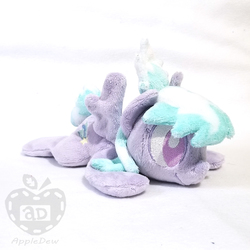 Size: 1000x1000 | Tagged: safe, artist:appledew, cloudchaser, pegasus, pony, g4, beanie (plushie), irl, photo, plushie, prone, solo, wings