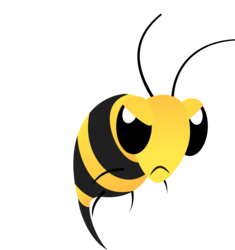 Size: 5000x5312 | Tagged: safe, artist:lahirien, bee, insect, g4, it ain't easy being breezies, .ai available, absurd resolution, ambiguous gender, angry, animal, resource, simple background, solo, transparent background, vector