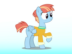Size: 1600x1200 | Tagged: safe, artist:narfpinky, windy whistles, pony, g4, female, raised hoof, solo