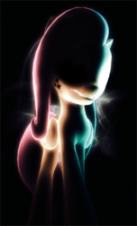 Size: 548x900 | Tagged: safe, artist:ilucky7, fluttershy, pony, g4, 3d, female, shadow, solo