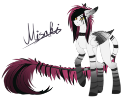 Size: 4225x3393 | Tagged: safe, artist:zen-ex, oc, oc only, oc:misaki, pegasus, pony, female, high res, mare, simple background, solo, transparent background
