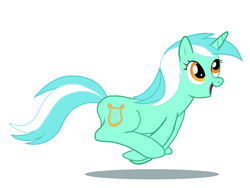 Size: 1600x1200 | Tagged: safe, artist:narfpinky, lyra heartstrings, pony, unicorn, g4, female, mare, running, simple background, solo