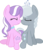Size: 6000x7030 | Tagged: safe, artist:mactavish1996, artist:mcsadat, edit, editor:slayerbvc, vector edit, diamond tiara, silver spoon, earth pony, pony, g4, .svg available, absurd resolution, accessory swap, boop, duo, female, filly, jewelry, lesbian, missing accessory, necklace, noseboop, nuzzling, ship:silvertiara, shipping, simple background, tiara, transparent background, vector