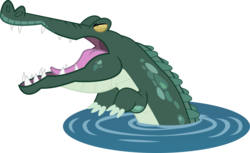 Size: 4500x2750 | Tagged: safe, artist:ambassad0r, alligator, crocodile, g4, sleepless in ponyville, .svg available, animal, simple background, solo, transparent background, vector, water