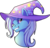 Size: 2405x2289 | Tagged: safe, artist:xenosa, trixie, pony, unicorn, g4, bust, female, grin, high res, simple background, smiling, solo, transparent background