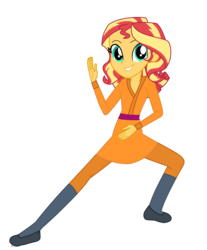 Size: 1440x1736 | Tagged: safe, artist:sunsetshimmer333, sunset shimmer, equestria girls, g4, clothes, crossover, disney, female, mulan, simple background, solo, transparent background