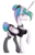 Size: 3105x4805 | Tagged: safe, artist:soulrainbow, princess celestia, alicorn, pony, g4, alternate hairstyle, bowtie, clothes, female, hair bun, maid, mare, raised hoof, royalty, simple background, solo, stockings, thigh highs, transparent background