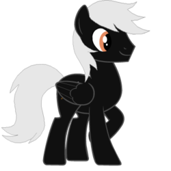 Size: 325x325 | Tagged: safe, artist:sky gamer, oc, oc only, oc:alex sinfalair, pegasus, pony, grin, simple background, smiling, solo, standing, transparent background