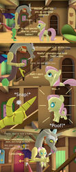 Size: 1920x4320 | Tagged: safe, artist:red4567, discord, fluttershy, draconequus, pegasus, pony, g4, 3d, age regression, baby, baby pony, baby talk, babyshy, comic, fluttershy is not amused, hoofy-kicks, snap, source filmmaker, the birds and the bees, the talk, unamused