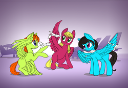 Size: 1784x1238 | Tagged: safe, artist:lunebat, oc, pegasus, pony, female, wings