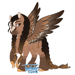 Size: 800x800 | Tagged: safe, artist:tambelon, oc, oc only, oc:altan mor, pegasus, pony, female, mare, solo, unshorn fetlocks