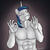 Size: 500x500 | Tagged: safe, artist:arareroll, shining armor, unicorn, anthro, g4, abs, eyes closed, male, meme, signature, solo, stallion, the emperor's new groove, when x just right