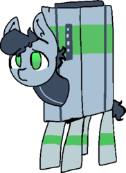 Size: 328x450 | Tagged: safe, artist:nootaz, oc, oc only, oc:frontier, object pony, original species, loot box, ponified, simple background, solo, star wars battlefront ii, transparent background