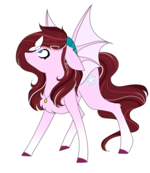 Size: 3025x3489 | Tagged: safe, artist:crazllana, oc, oc only, oc:sugarcoat swirl, bat pony, butterfly, pony, female, high res, mare, simple background, solo, transparent background