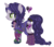 Size: 2369x2049 | Tagged: safe, artist:xxmelody-scribblexx, pony, clothes, descendants, dress, female, high res, mal bertha, mare, ponified, simple background, solo, transparent background