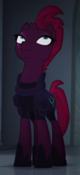 Size: 315x684 | Tagged: safe, screencap, tempest shadow, pony, g4, my little pony: the movie, armor, broken horn, cropped, eyeroll, female, horn, solo