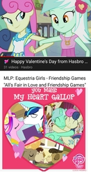 Size: 2048x3912 | Tagged: safe, edit, edited screencap, screencap, bon bon, cranky doodle donkey, hugh jelly, lyra heartstrings, matilda, princess cadance, shining armor, sophisticata, sweetie drops, donkey, all's fair in love & friendship games, equestria girls, g4, my little pony equestria girls: friendship games, official, background human, best friends, female, hasbro, heart, hearts and hooves day, high res, holiday, hug, implied lesbian, implied lyrabon, implied shipping, just friends, kissing, lesbian, male, married, married couple, meme, my little pony logo, ship:crankilda, ship:lyrabon, ship:shiningcadance, shipping, shipping fuel, straight, text, thanks m.a. larson, valentine's day, youtube