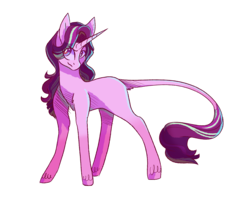 Size: 3600x3200 | Tagged: safe, artist:uunicornicc, starlight glimmer, pony, unicorn, g4, female, high res, leonine tail, looking at you, mare, missing cutie mark, simple background, smiling, solo, transparent background, unshorn fetlocks