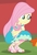 Size: 1411x2100 | Tagged: safe, screencap, fluttershy, chicken, equestria girls, fluttershy's butterflies, fluttershy's butterflies: applejack, g4, my little pony equestria girls: better together, feet, female, sandals, solo, squatting