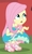 Size: 1263x2100 | Tagged: safe, screencap, fluttershy, equestria girls, fluttershy's butterflies, fluttershy's butterflies: applejack, g4, my little pony equestria girls: better together, cropped, feet, female, open mouth, sandals, solo, squatting